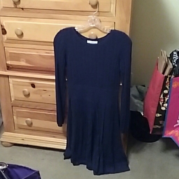 Ribbed sweater dress