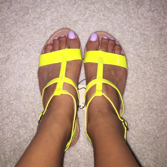 Bright sandals