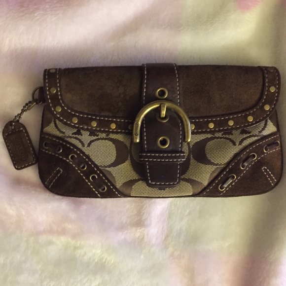 💥Authentic Coach clutch