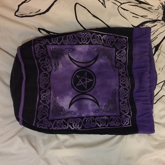 🌙Purple Pentagram/Moon Witch Bag🌙 - Picture 2 of 4