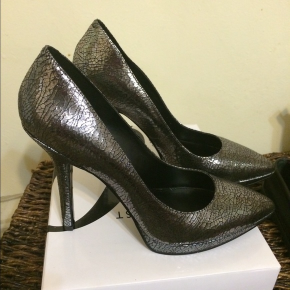 Nine West Grey spackled  stilettos