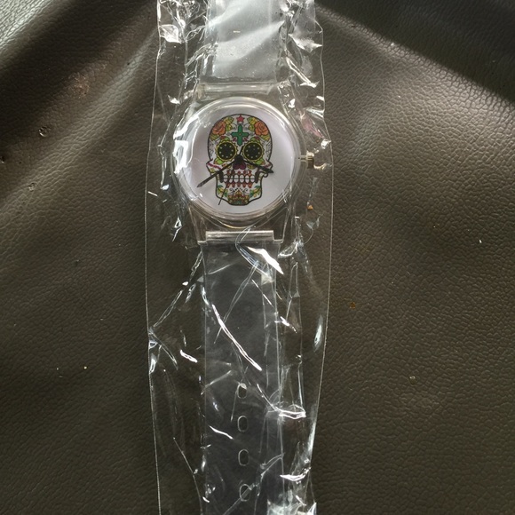 Jelly skull watch