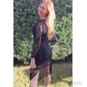 Little Black dress, with fringe!