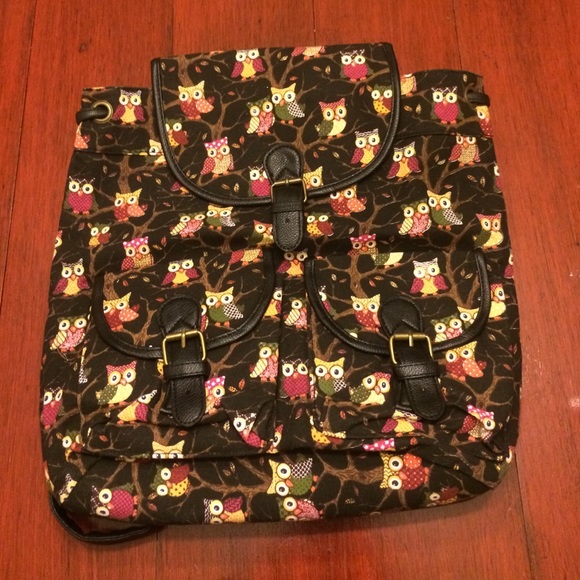 Owl Printed Backpack