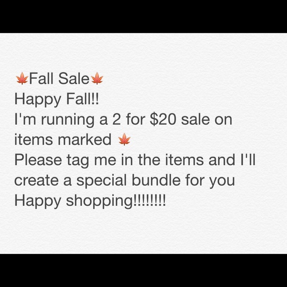 FALL SALE🍁🍁🍁🍁