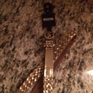 Real XL Brand new Michael Kors gold belt