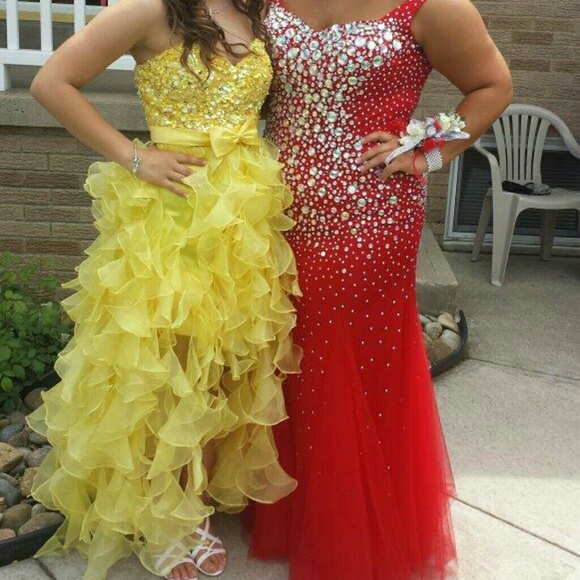 Sheri Hill Yellow Prom Dress