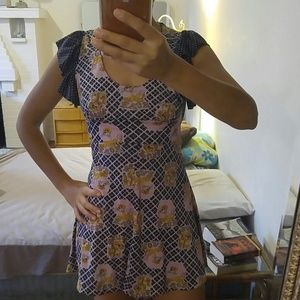 Vintage novelty graphic tunic top