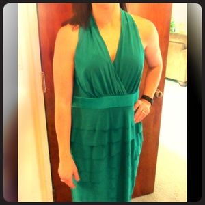 Evan Picone by Macy's Teal Dress - Size: 14