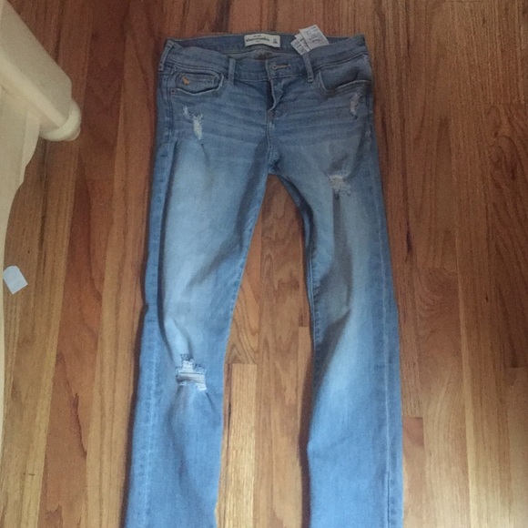 Light Blue Ripped Skinny Jeans