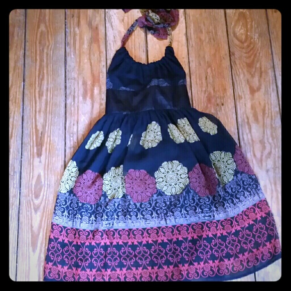 Print Halter Dress