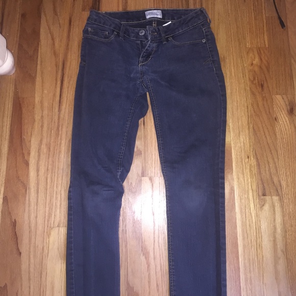 Faded Dark Blue/Grey Aeropostale Skinny Jeans