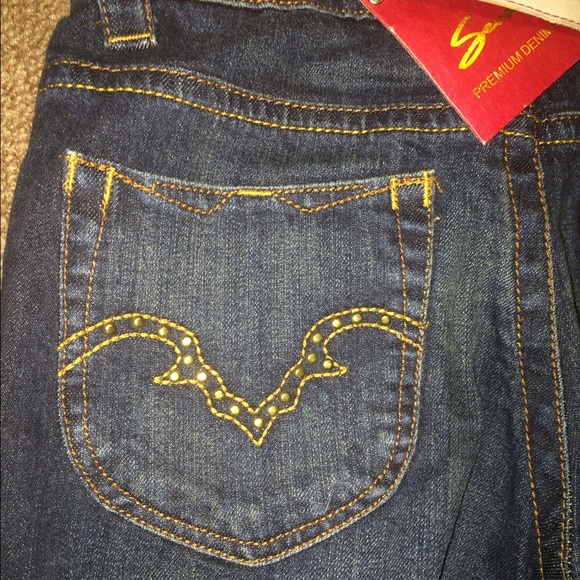 Seven jeans with studded pocket