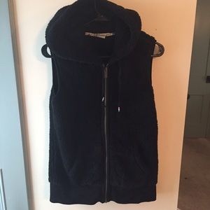 ROXY fleece black vest