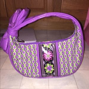 NWOT Vera Bradley Frill Handbag in Purple Punch