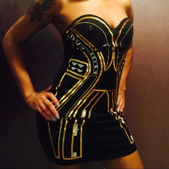 Sexy sequence dress.