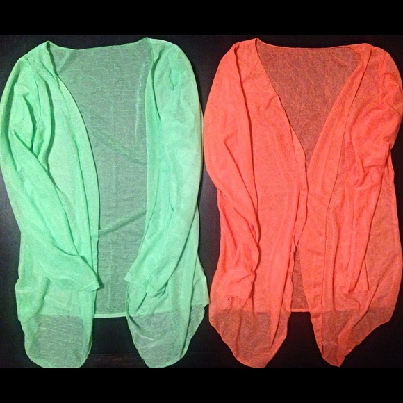 NWOT! Sheer long sleeved cardigans.