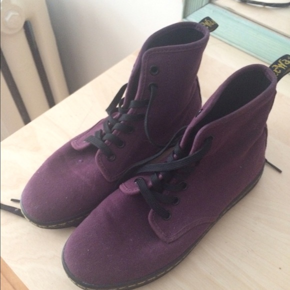 Purple Canvas Dr. Martens