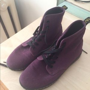 Purple Canvas Dr. Martens