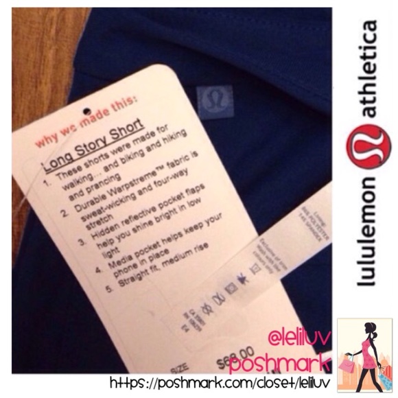 LULULEMON Long story short Sz2 Poseidon blue - Picture 4 of 4