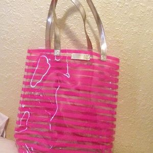 Victoria Secret Pink plastic beach tote