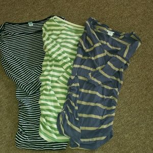 3 long sleeve maternity tops
