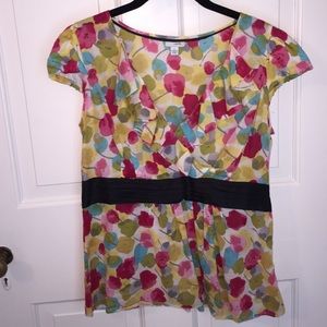Anthropologie Patterned Blouse sz 10