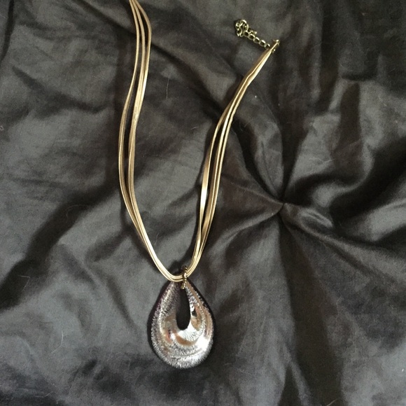 Gold and purple necklace