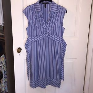 BCBG Max Azria Stripe Collar Dress size 6