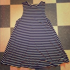 SheIn Black & White Striped Sleeveless Dress