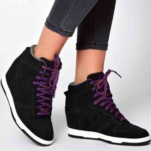 Nike Sky High Dunk Wedges Black