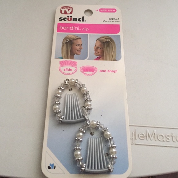 Bendini clips for hair with pearls and gems