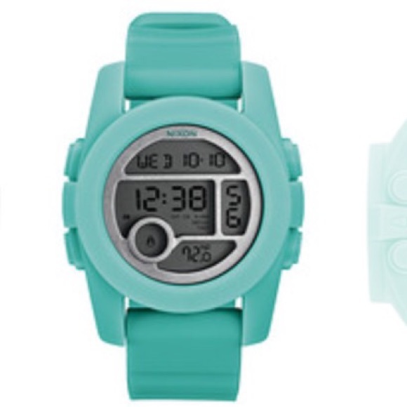 light blue nixon watch