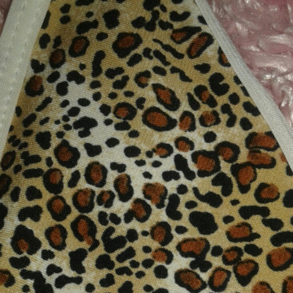 NEW Stripper bikini set 3-PIECE - leopard print - exotic festival - Picture 3 of 3