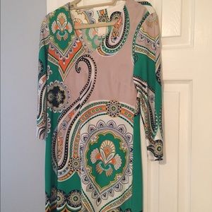 RESERVED- Ali Ro paisley dress