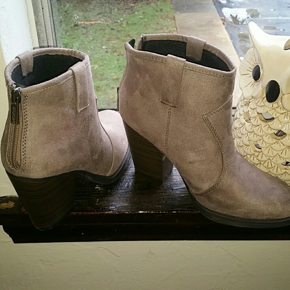 Taupe booties