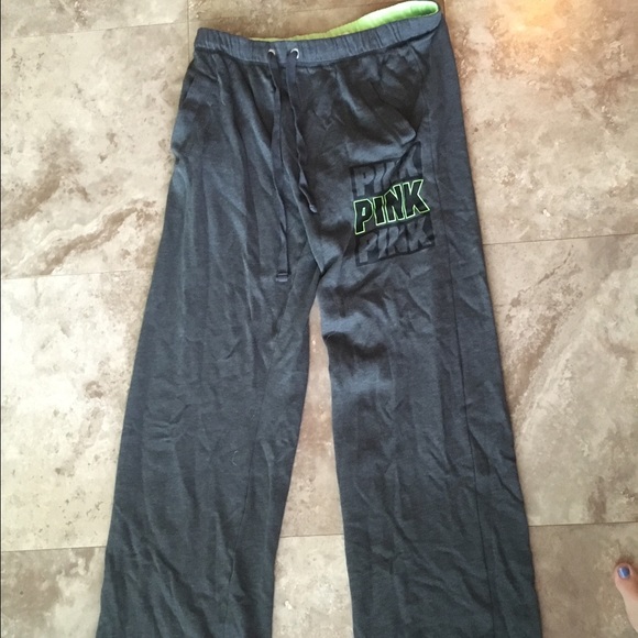 Size small "vs pink" grey/green boyfriend pants