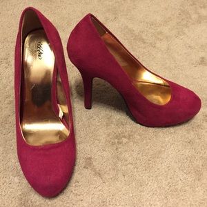 Berry colored heels