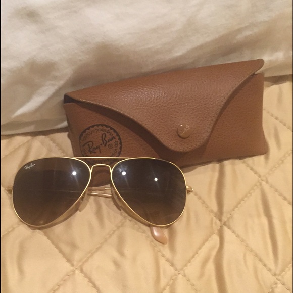 Matte Gold aviator Ray-Bans