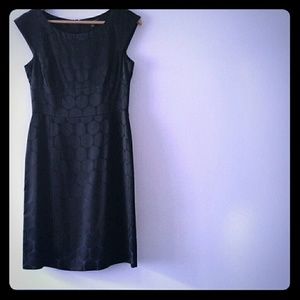 Banana republic black polka dot dress