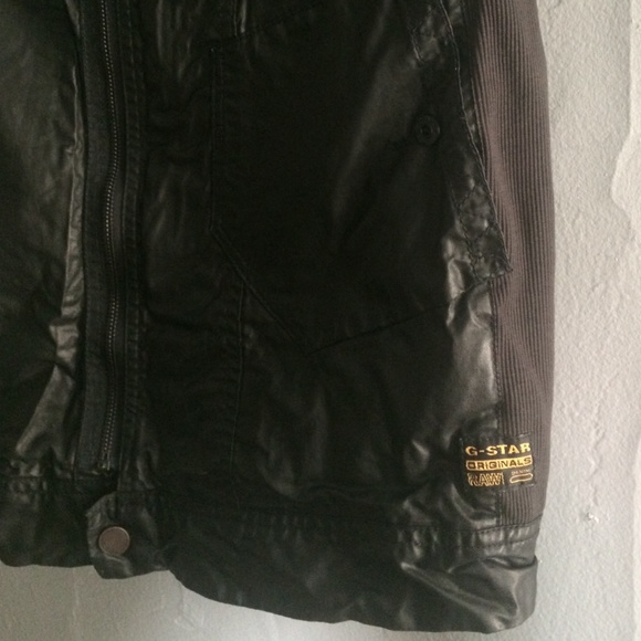 G-Star Black waxed denim and stretch mod dress - Picture 3 of 4