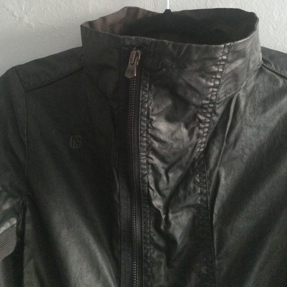 G-Star Black waxed denim and stretch mod dress - Picture 4 of 4