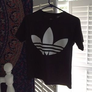 black and white adidas t shirt