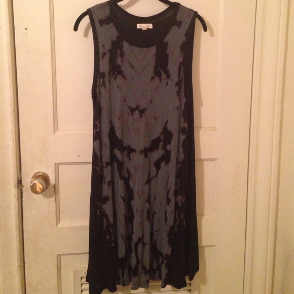 🌼Urban Outfitters black/blue tie-dye dress sz. Sm