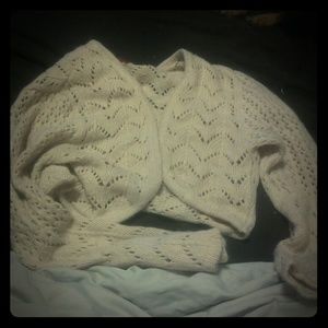 RABBIT hair creme half sweater