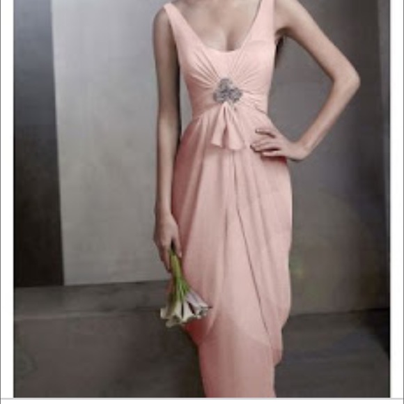 Vera Wang Dresses & Skirts - White by Vera Wang Blush Chiffon Bridesmaids