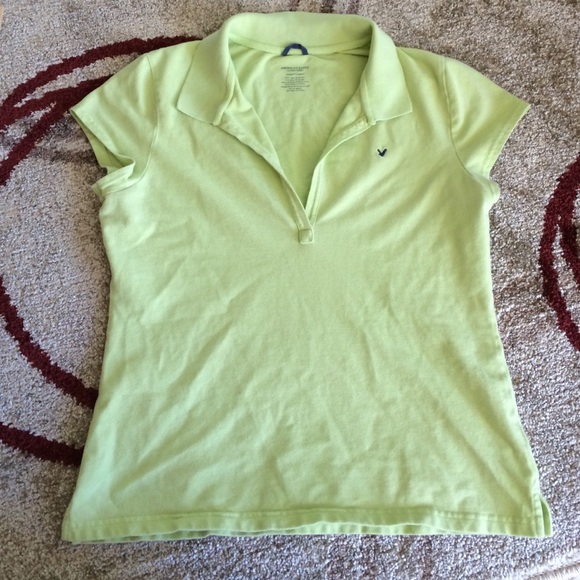 Light green polo shirt