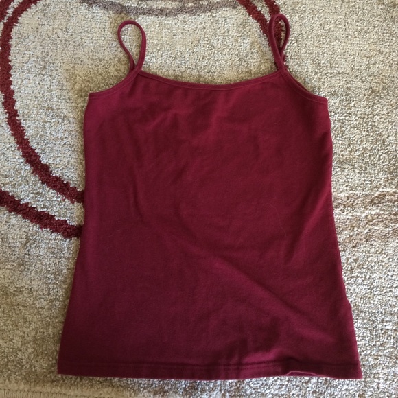 Burgundy tank top
