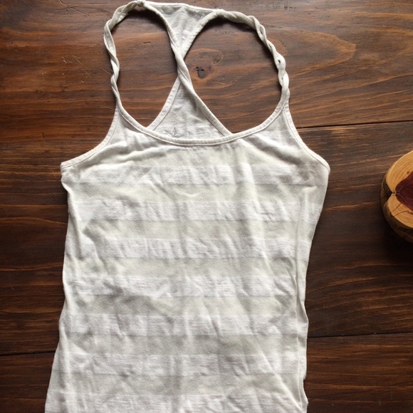 White stripped Nollie tank top - Picture 1 of 2