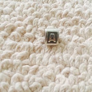 "A" Authentic Pandora Charm